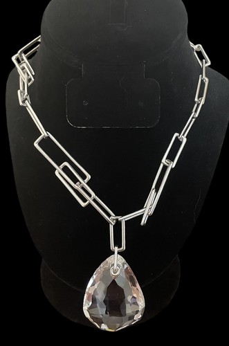 Retired RARE SWAROVSKI CRYSTAL LARGE PARALLELE NECKLACE #856853 - Picture 3 of 17