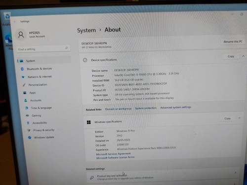 HP Z2 Mini G5 Workstation Core i5-10600 3,3GHz 16GB RAM 256GB NVMe WIN 11,OFFIC - Bild 2 von 10