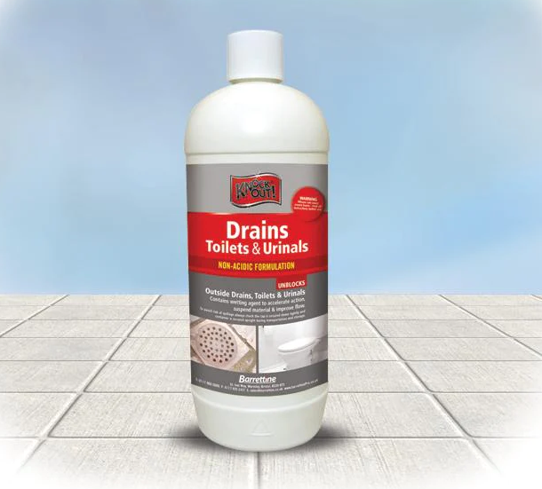 Knock Out New Drains/Toilets and Urinals 1 Litre Non Acidic Unblock eBay