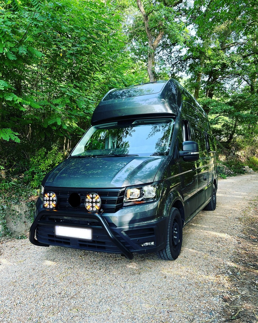 7" Round Led Light White Amber Drl Spot Fog Lamp Bar X4 Todoterreno 4x4 Car 4wd