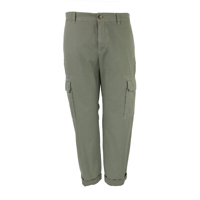 LKNW BRUNELLO CUCINELLI Army Green Military Fatigue Cuffed Cargo
