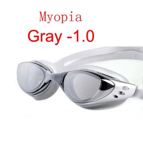 Prescription Myopia Swimming Goggles Waterproof AntiFog Silicone - Picture 12 of 40