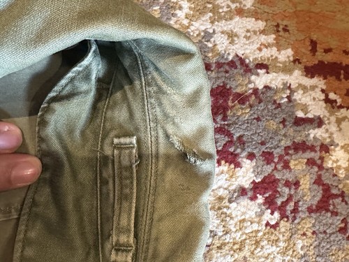 Vintage Military Army Green Khaki Trench Coat Size M Very Nice! - 第 9/9 張圖片