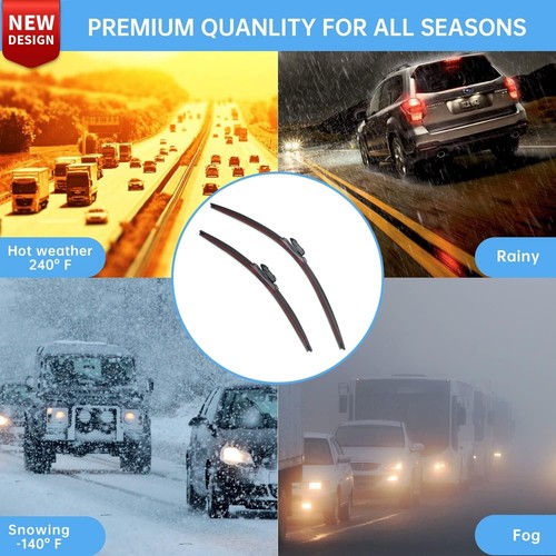 Veceleri Windshield Silicone Wipers Blades 26” 17” For Subaru Forester 2019 2022 - Picture 4 of 8
