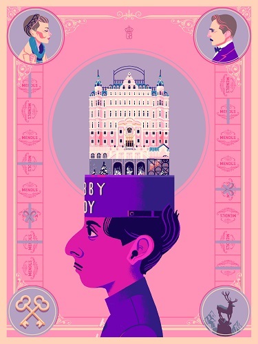 Glen Brogan Zero Grand Budapest Hotel art print xx/50 Bottleneck Gallery - Picture 1 of 1