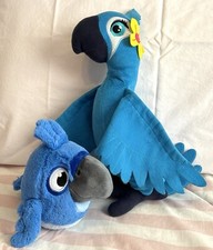 Rio 2 Movie Jewel 12" Plush Stuffed Animal Blue Macaw RARE 2010 BLUE SKY STUDIO