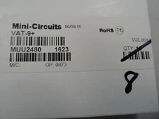 Lot of 8 Mini-Circuits VAT-9+ 9 dB Fixed Attenuator, DC - 6000 MHz, 50Ω