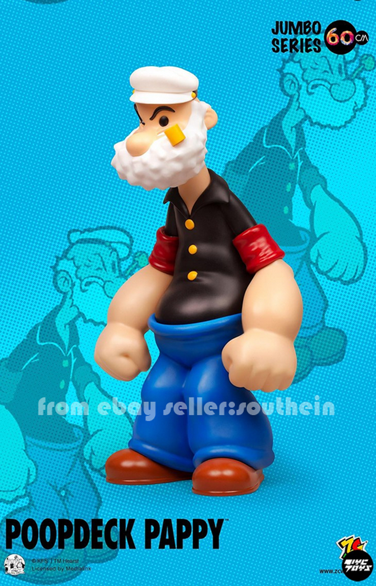 Zcwo 60cm Popeye Dad's 90th Anniversary Limited Tide Play