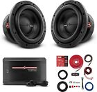 Ds18 2X 8" Car Subwoofer + Amplifier Monoblock + Ampkit Installation Wiring Kit