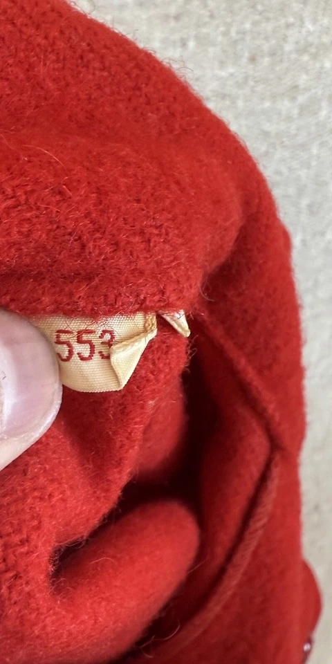 Vtg Boy Scouts BSA Official Jacket Men’s 42 Red 553 Wool Coat Shacket Patches - Image 4 of 4