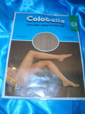 RAR Vintage glatte Voile Feinstrumpfhose Gr. 3 (9,5) LAMA Nylons Tights OVP