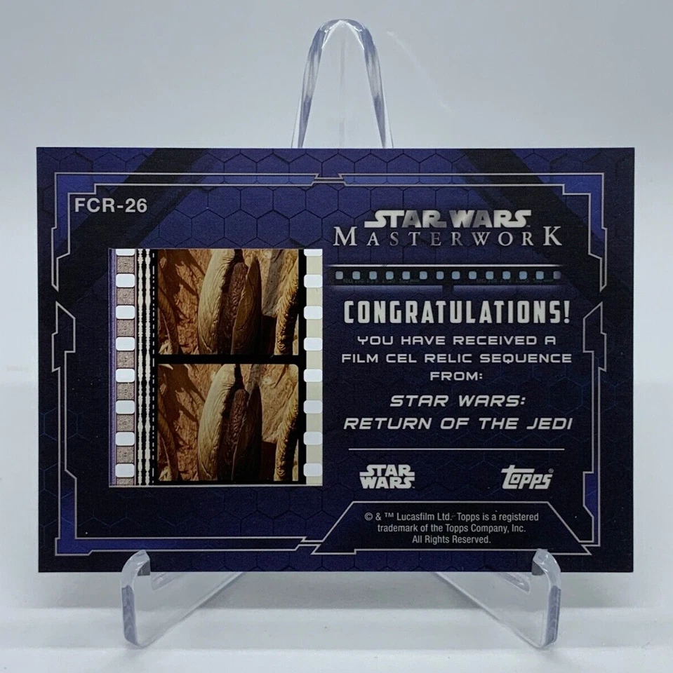 2017 Topps Star Wars Masterwork Film Cel Relic FCR-26 Sarlacc Pit - Bild 2 von 2