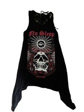 KILLSTAR No Sleep Shark Bite Hem Dress Gothic Punk Size M