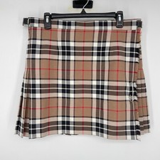 James Pringle Weavers girls size 16 Scotland Wool Plaid Nova Check Tartan Skirt