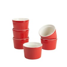 10 Strawberry Street Roma Ramekin Set of 6 10 oz Red