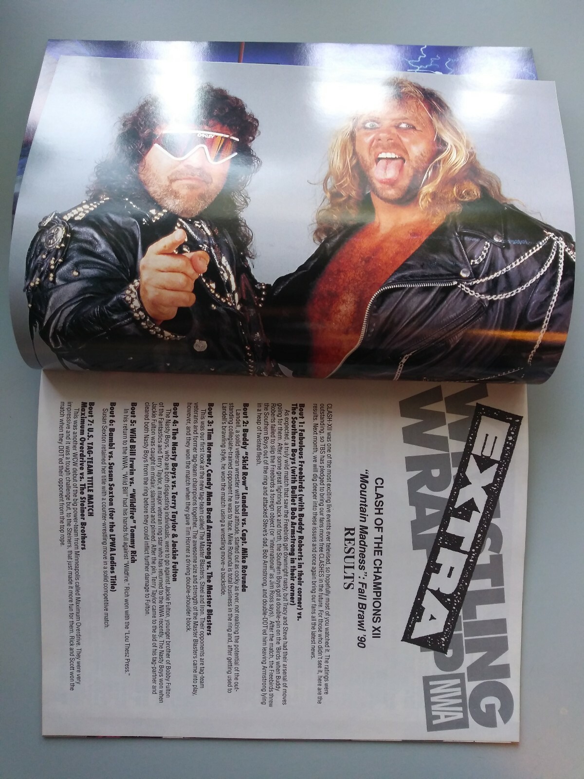 WCW Magazine Wrestling WrapUp Vol 2. No.10 1990 Steiners Fabulous