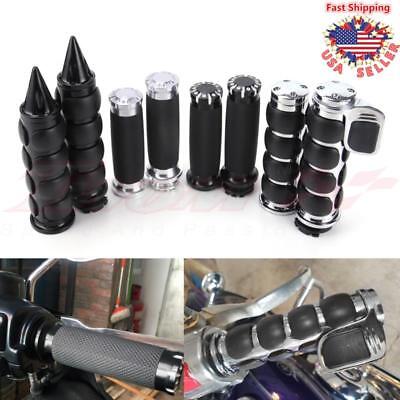1" Motorcycle Handle Bar Hand Grips For Harley Sportster XL883 1200 Dyna Fatboy