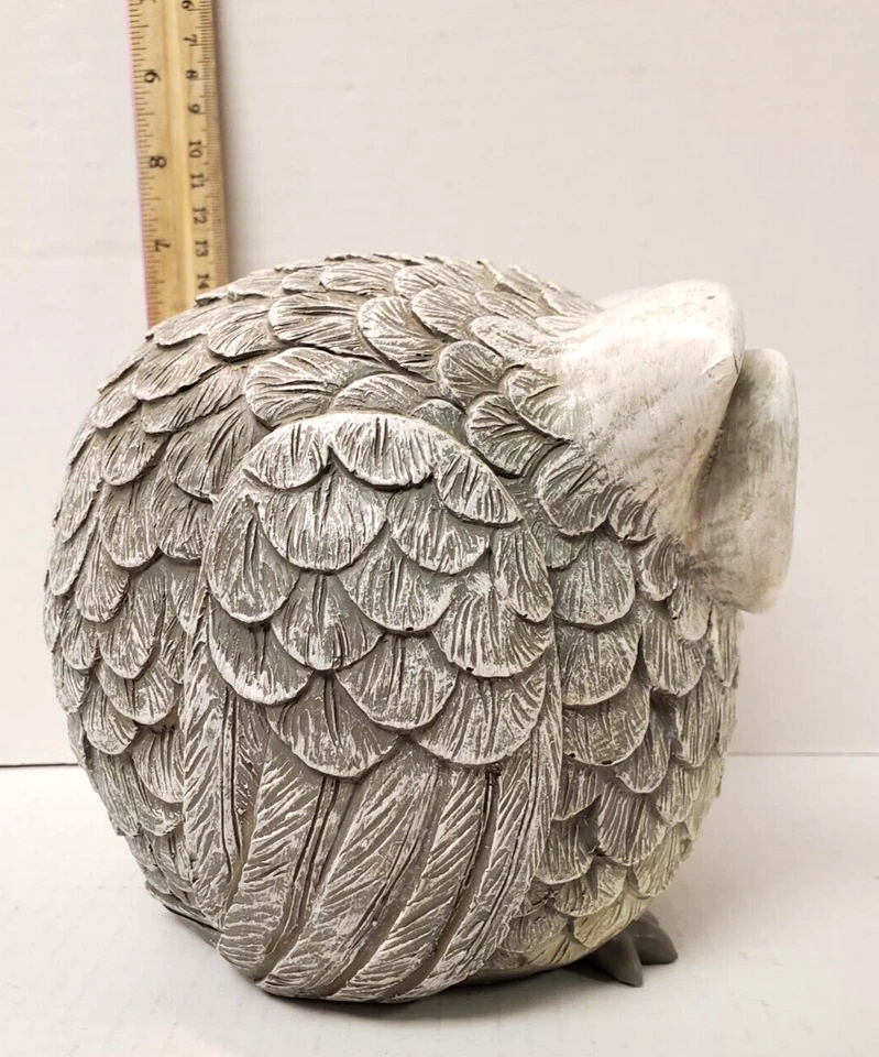Roman Pudgy Pals Owl Bird Outdoor Garden Statue Figurine 75260 - Image 3 of 4