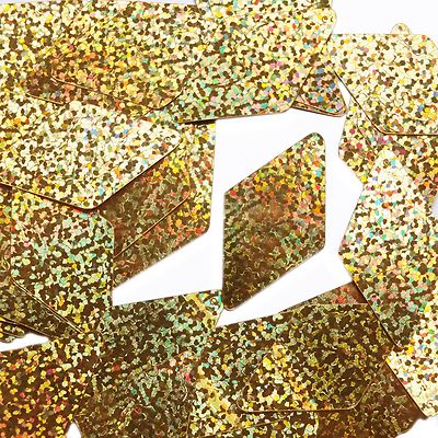 Sequins Gold Glitter Hologram Metallic Long Diamond 1.75'' Large Paillettes