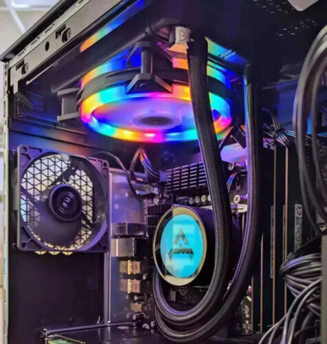 Liquid Cooled Gaming PC Ryzen 9 5900X RTX 3070 64GB RAM 2TB SSD Win11 PRO WIFI - Picture 3 of 6