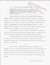 1969 NBC STAR TREK press release for SPECTRE OF THE GUN - Leonard Nimoy