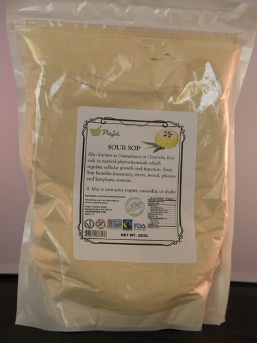 SOURSOP FRUIT powder 4oz 8oz 16oz 32oz 4lb 5lb 10lb Guanabana Graviola - Paje - Picture 8 of 12