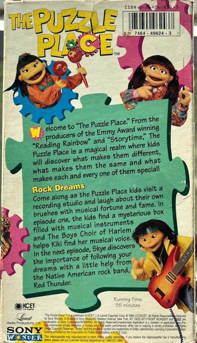 Puzzle Place, The - Rock Dreams (VHS, 1995) for sale online