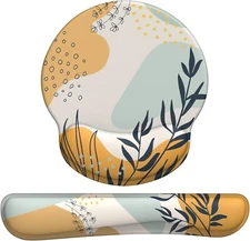 Mouse Pad and Keyboard Wrist Rest - Colorful Wrist Rest for Computer Keyboard