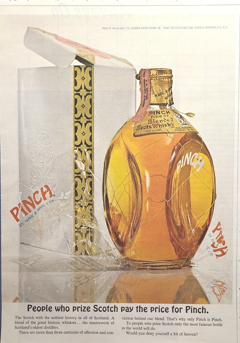Pinch Blended Scots Whisky Haig & Haig Gift Box Bottle Vintage