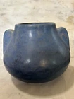 ARTS AND CRAFTS  BRUSH MCCOY VELLUM HANDLED VASE