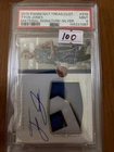 2015 Panini National Treasures Clgt Material Signatures Tyus Jones RPA /25 PSA 9
