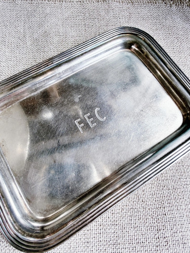 1950 Silverplated Florida East Coast Railway Tray