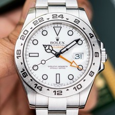 Rolex Explorer II 42mm 2012 Box & Papers GMT ‘Polar’ Dial Steel Ref. 216570