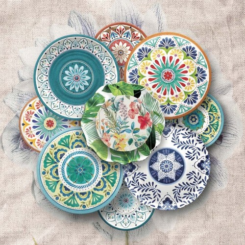 Plato De Postre De Melamina Azul CORALLO Touch-Mel Ø 21,6 Cm - Emporio Zani - Imagen 4 de 4