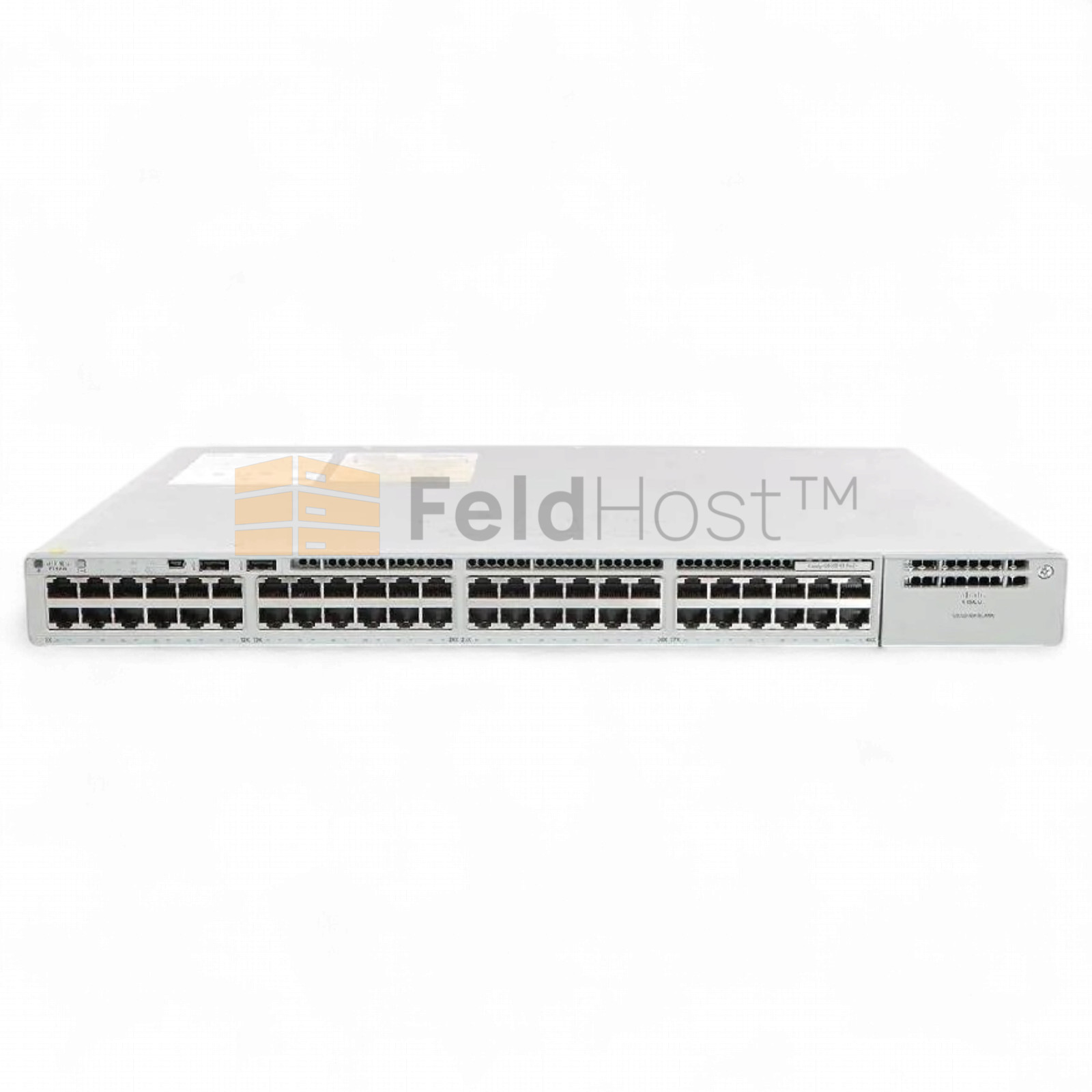 시스코 카탈리스트 C9200-48PXG-E 48포트 PoE+ 스위치 (8x10G mGig, 740W, 1xPSU) *새 제품*