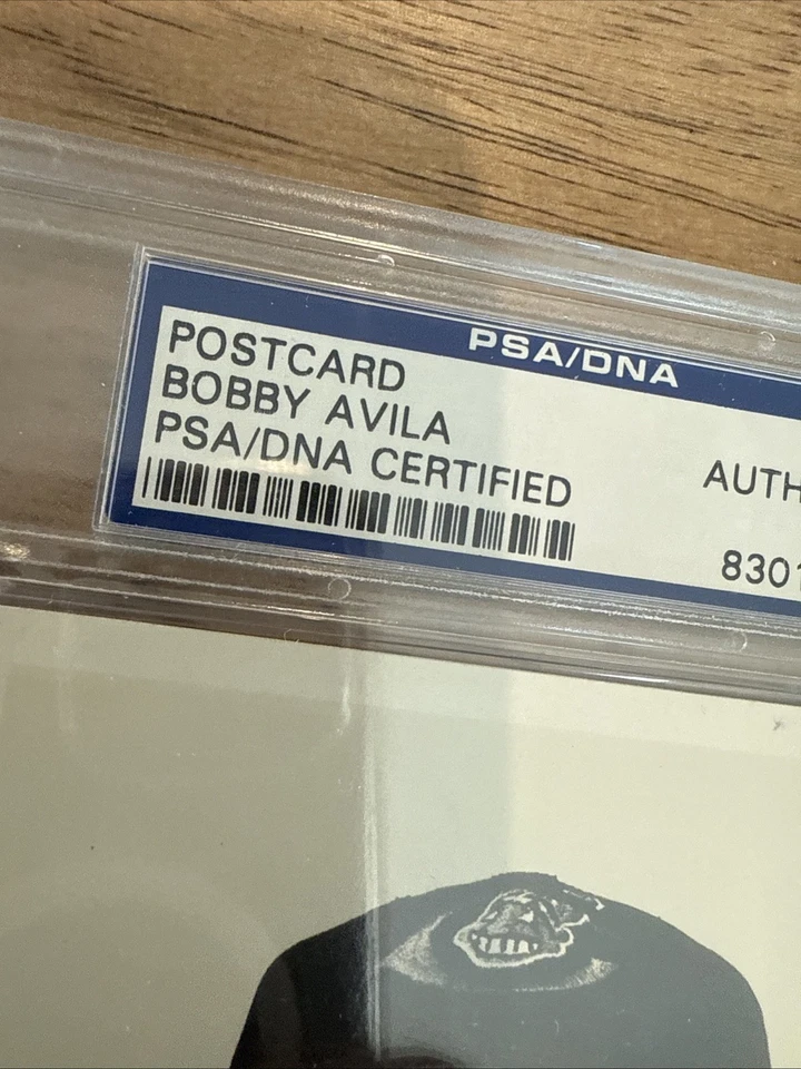 Bobby Avila Indians SIGNED Postcard 3.5 x 5.5" Photo Postcard Ckeveland - Image 4 of 4