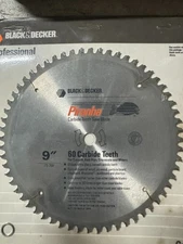 NEW Black & Decker PIRANHA 9” Saw Blade 60 Carbide Teeth Miter for DEWALT saws