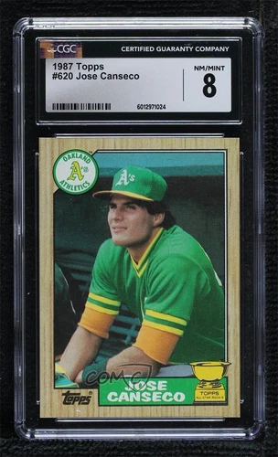 1987 Topps Jose Canseco #620 CGC 8