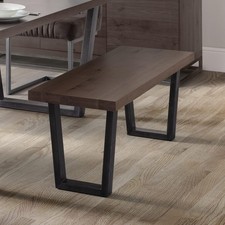 Julian Bowen Brooklyn Bench, Dark Oak