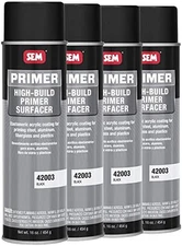 42003 Black High Build Primer - 4 Pack for Superior Surface Prep