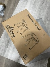 ez2care Adjustable Shower Bathtub Bench Stool Chair - White - New