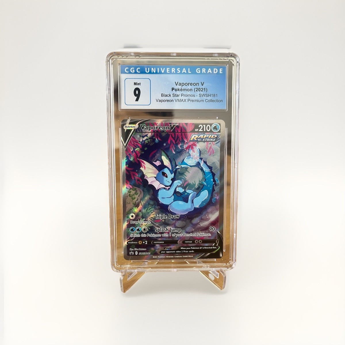 Vaporeon V SWSH181 SWSH: Sword & Shield Promo Cards Holo for