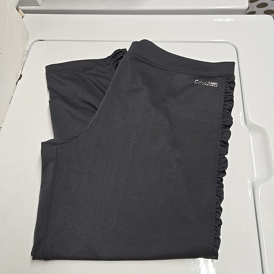 Calvin Klein Performance Solid Gray Leggings Size… - image 3