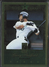 1997 Donruss Elite Stars Gold Gary Sheffield Baseball Card #43