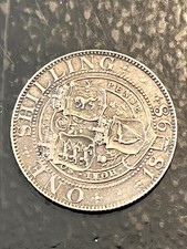 1893 Silver Shilling Victoria Old Head Great Britain UK Coin Queen Victoria