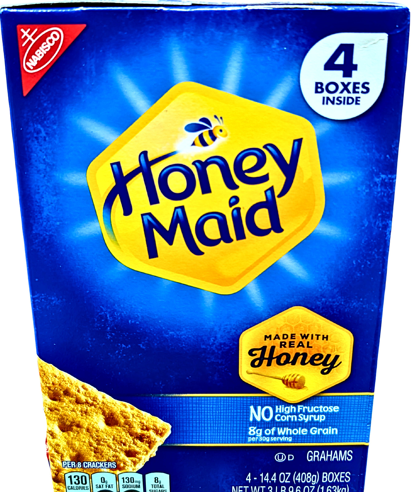 Nabisco Honey Maid Graham Crackers 4 x 14.4 Oz Box EXP 10/2026