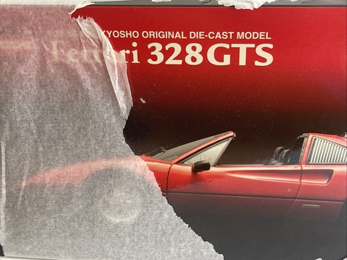 Kyosho 08185R Ferrari 328 GTS model road car Diecast Red 1988 1:18th scale - Picture 10 of 11