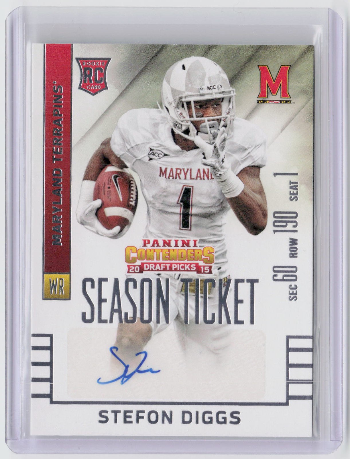 Stefon Diggs Panini Contenders Draft Picks #143 Autograph