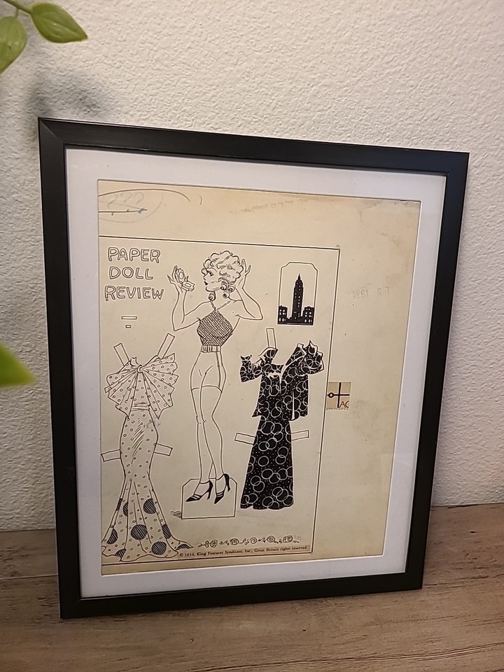 Comic Sketch ART FROM 1934 /Chic Young / BLONDIE (PLATINUM AGE) RARE Comic Art