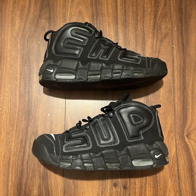 Nike Supreme x Air More Uptempo Black 902290-001 Size 9.5